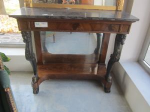 Console with grotesques